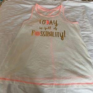 Girls Cherokee criss cross tank top